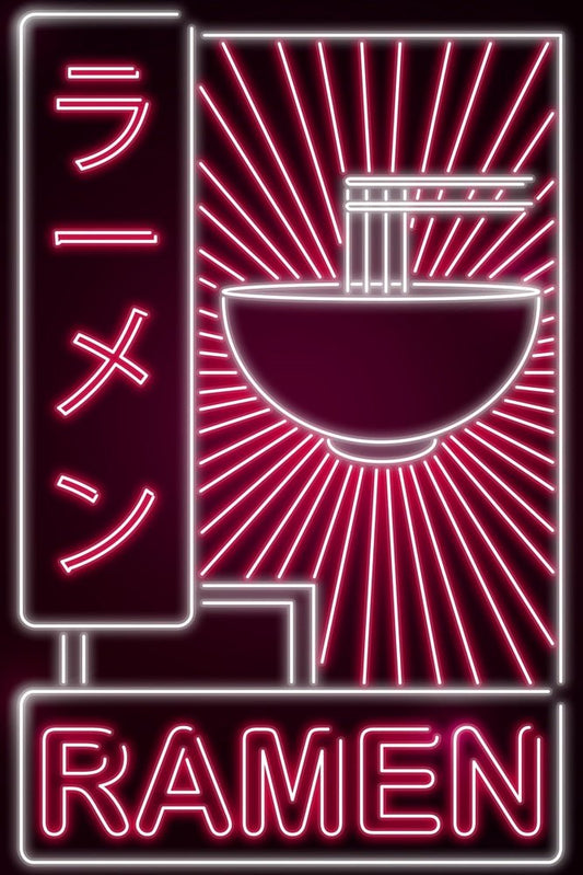 Neon Ramen Sign Plexi Glass Wall Art - Donnie Art - V1Tech