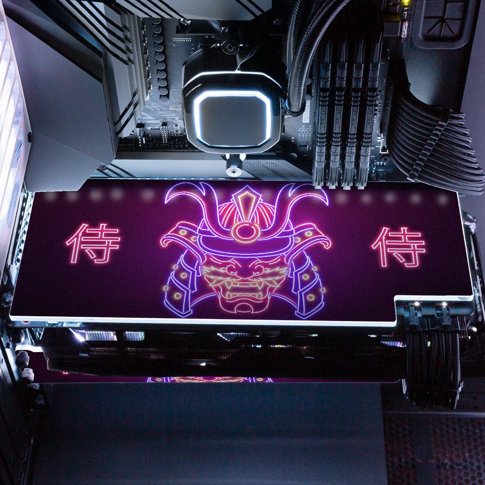 Neon Samuraii RGB GPU Backplate - Donnie Art - V1Tech