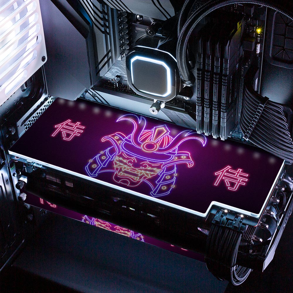 Neon Samuraii RGB GPU Backplate - Donnie Art - V1Tech