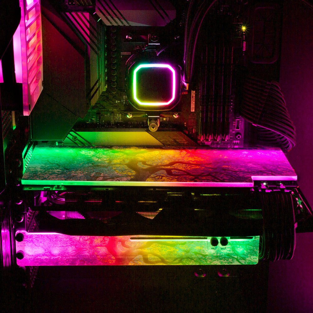 New Beginnings RGB GPU Support Bracket - Gabrielle Salonga - V1Tech