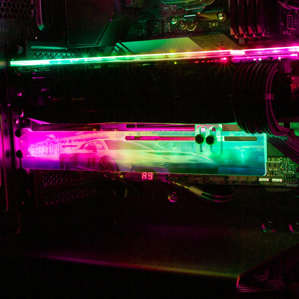 Night Cruise RGB GPU Support Bracket - Nogar007 - V1Tech