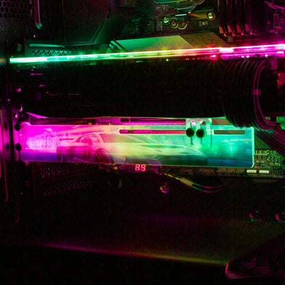 Night Cruise RGB GPU Support Bracket - Nogar007 - V1Tech