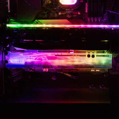 Night Cruise RGB GPU Support Bracket - Nogar007 - V1Tech