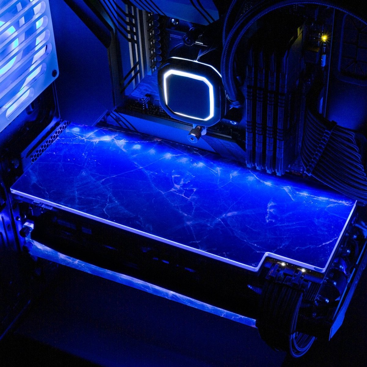 Night Marble RGB GPU Backplate - V1Tech