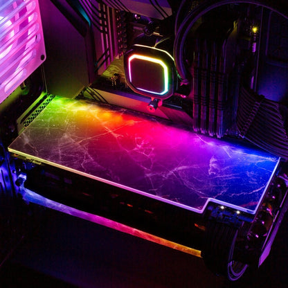 Night Marble RGB GPU Backplate - V1Tech