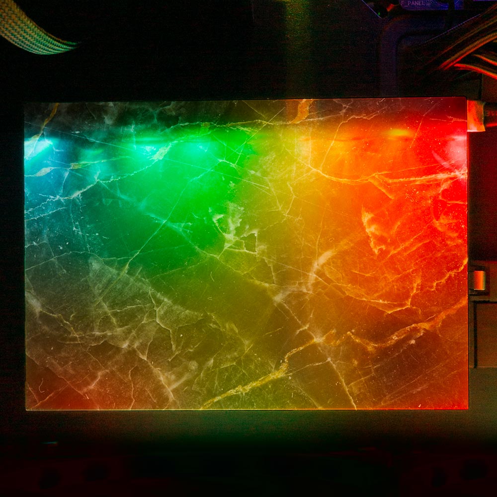 Night Marble RGB HDD Cover Horizontal - V1Tech