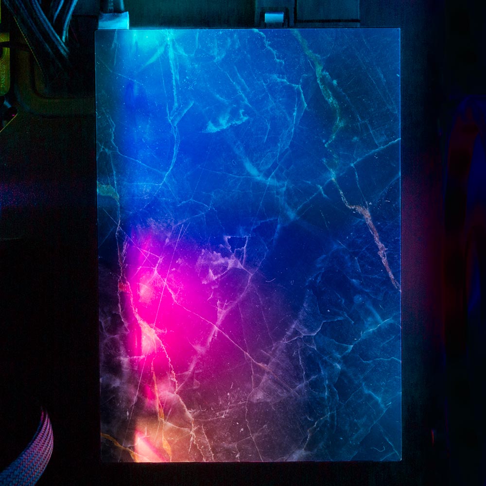 Night Marble RGB HDD Cover Vertical - V1Tech