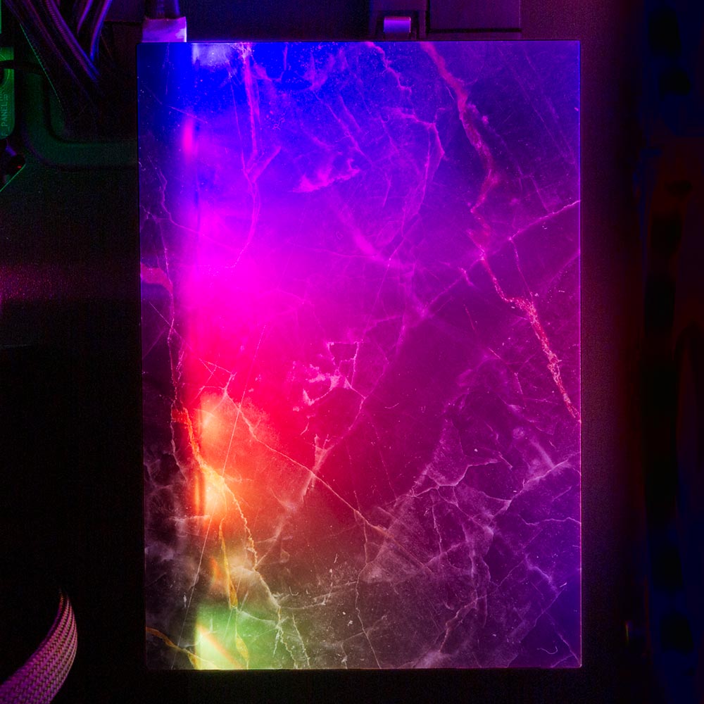 Night Marble RGB HDD Cover Vertical - V1Tech