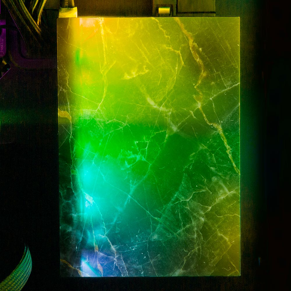 Night Marble RGB HDD Cover Vertical - V1Tech