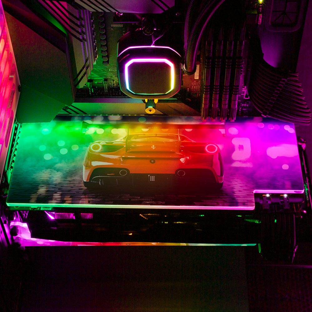 Night Views RGB GPU Backplate - Nogar007 - V1Tech