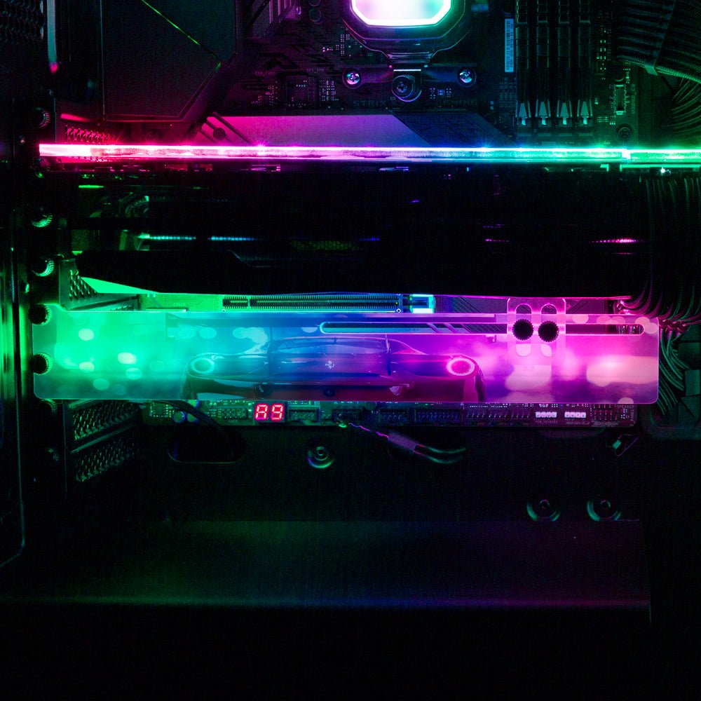 Night Views RGB GPU Support Bracket - Nogar007 - V1Tech