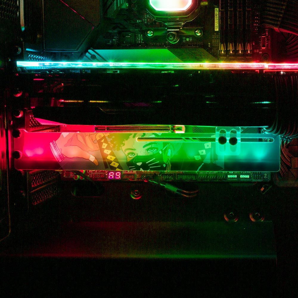 Ninja Boy RGB GPU Support Bracket - Annicelric - V1Tech