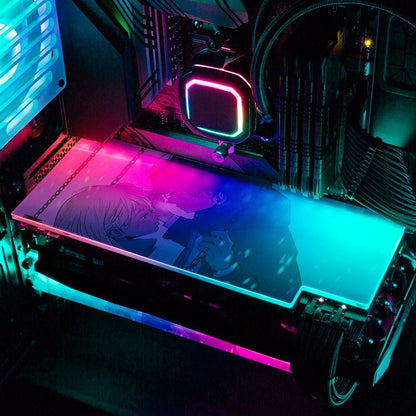 No More Heartbreak RGB GPU Backplate - Annicelric - V1Tech