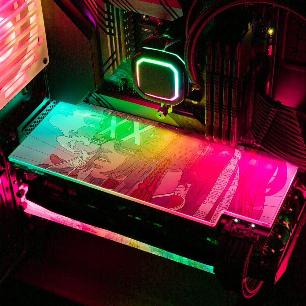 No Turning Back RGB GPU Backplate - Kuurakuu - V1Tech