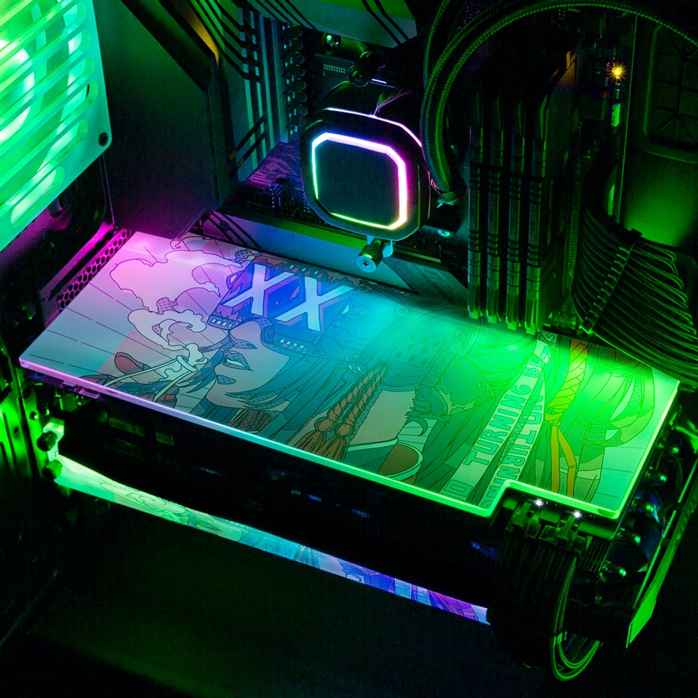 No Turning Back RGB GPU Backplate - Kuurakuu - V1Tech