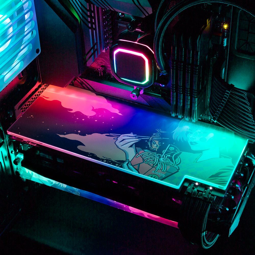 Noodles Geisha RGB GPU Backplate - HeyMoonly - V1Tech