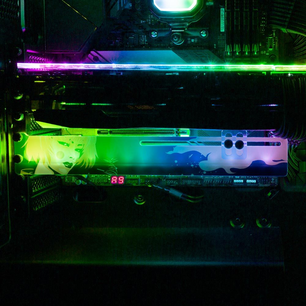 Noodles Geisha RGB GPU Support Bracket - HeyMoonly - V1Tech