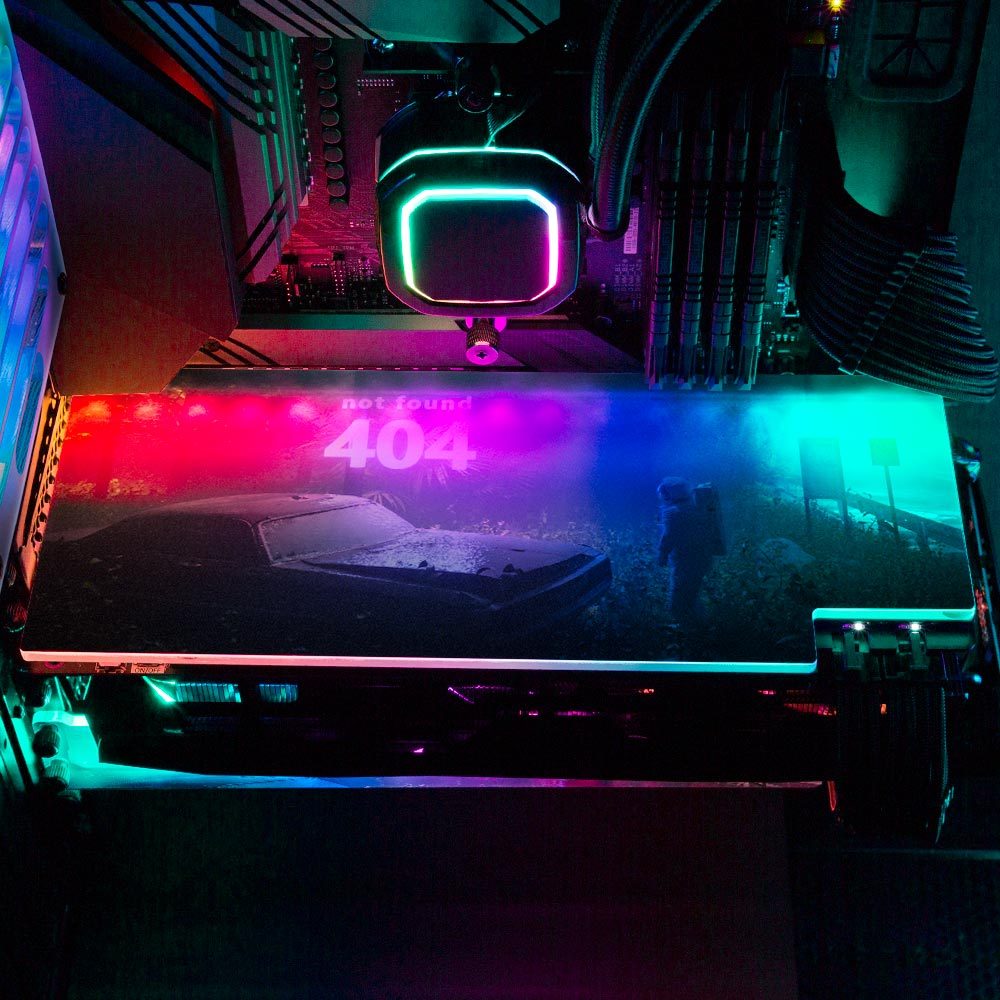 Not Found RGB GPU Backplate - Skie Graphic Studio - V1Tech