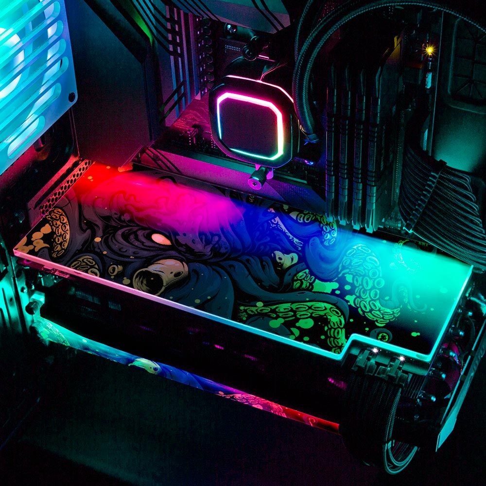 Noxious Sea Creature RGB GPU Backplate - Daniele Caruso - V1Tech