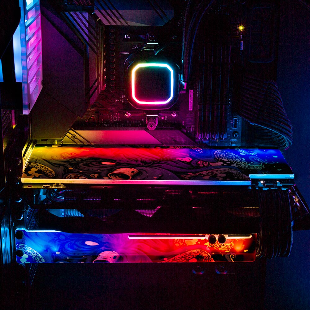 Noxious Sea Creature RGB GPU Backplate - Daniele Caruso - V1Tech