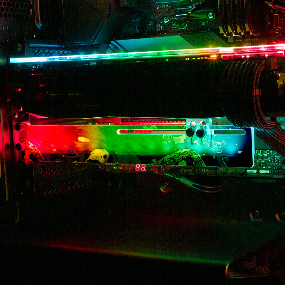 Noxious Sea Creature RGB GPU Support Bracket - Daniele Caruso - V1Tech