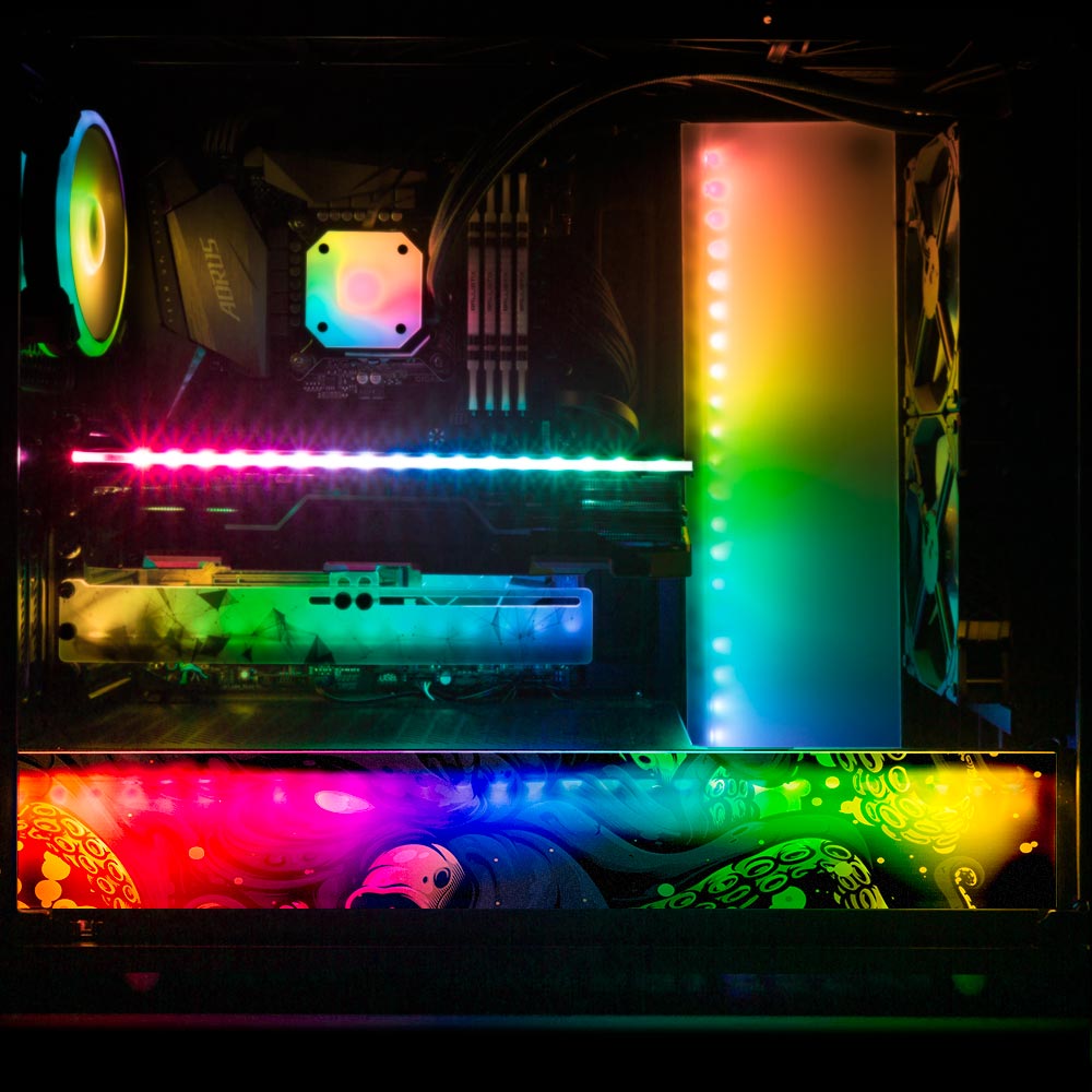 Noxious Sea Creature RGB PSU Shroud Cover - Daniele Caruso - V1Tech