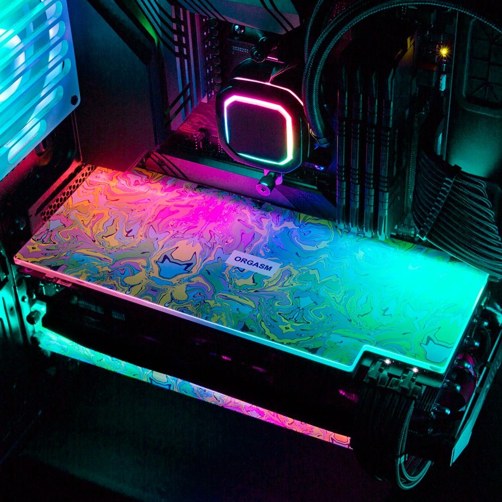 Orgasm RGB GPU Backplate - Javilostcontrol - V1Tech