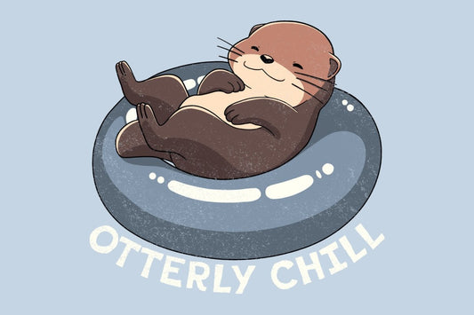 Otterly Chill Plexi Glass Wall Art - Fanfreak - V1Tech