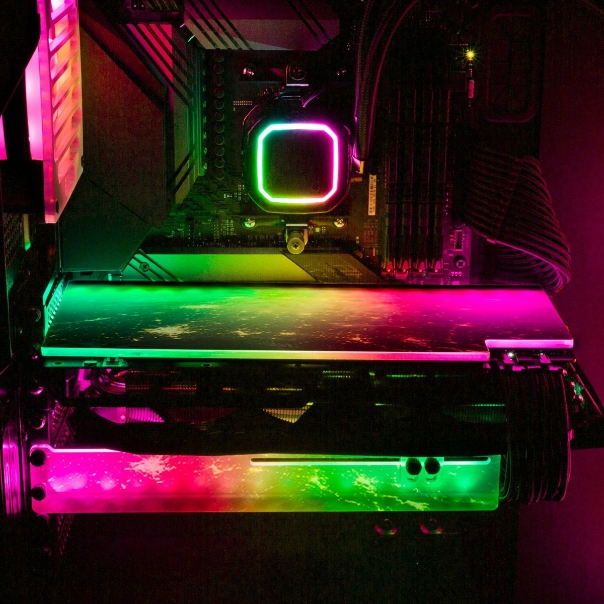 Our World RGB GPU Backplate - V1Tech