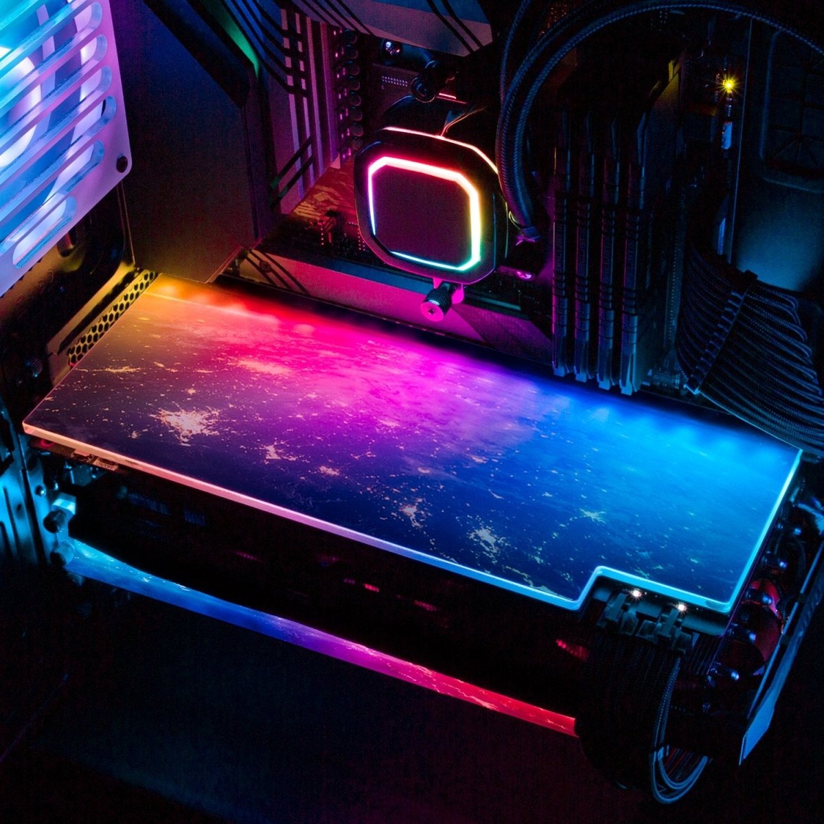 Our World RGB GPU Backplate - V1Tech