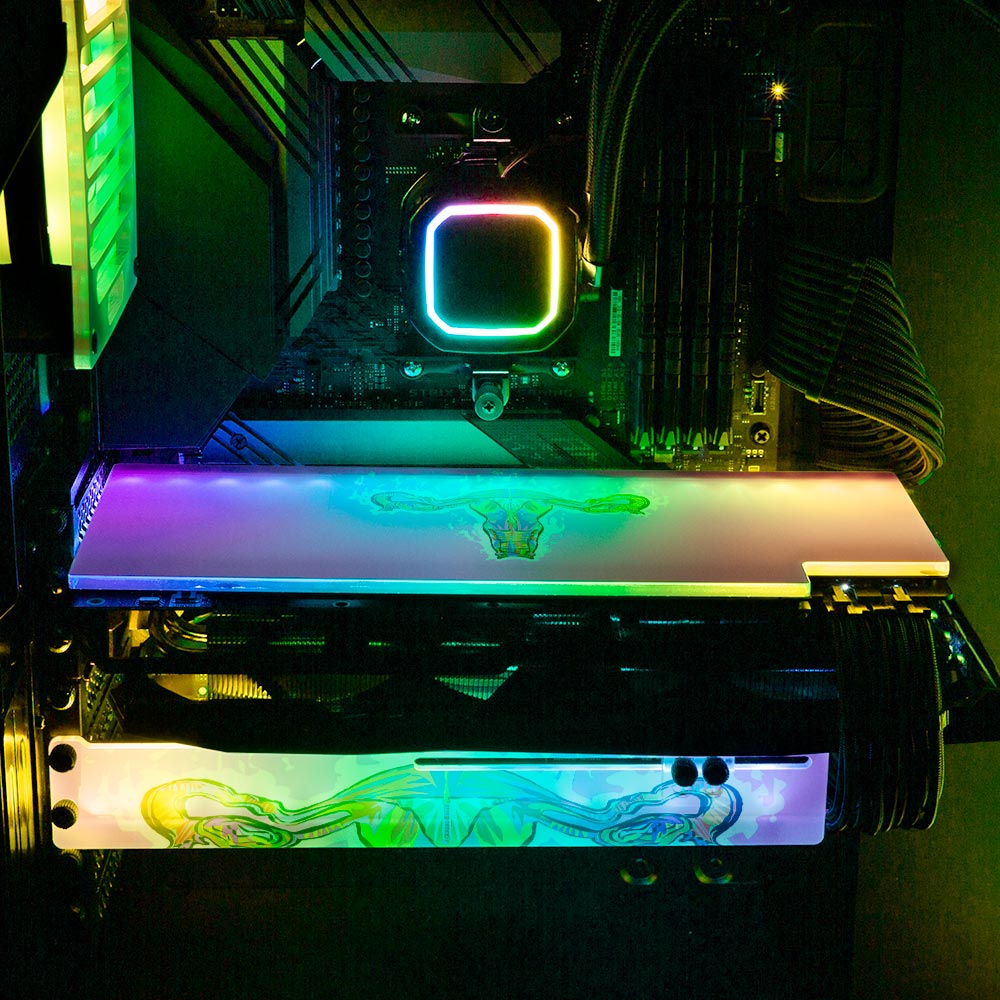 Ovariesdrome RGB GPU Backplate - Technodrome1 - V1Tech