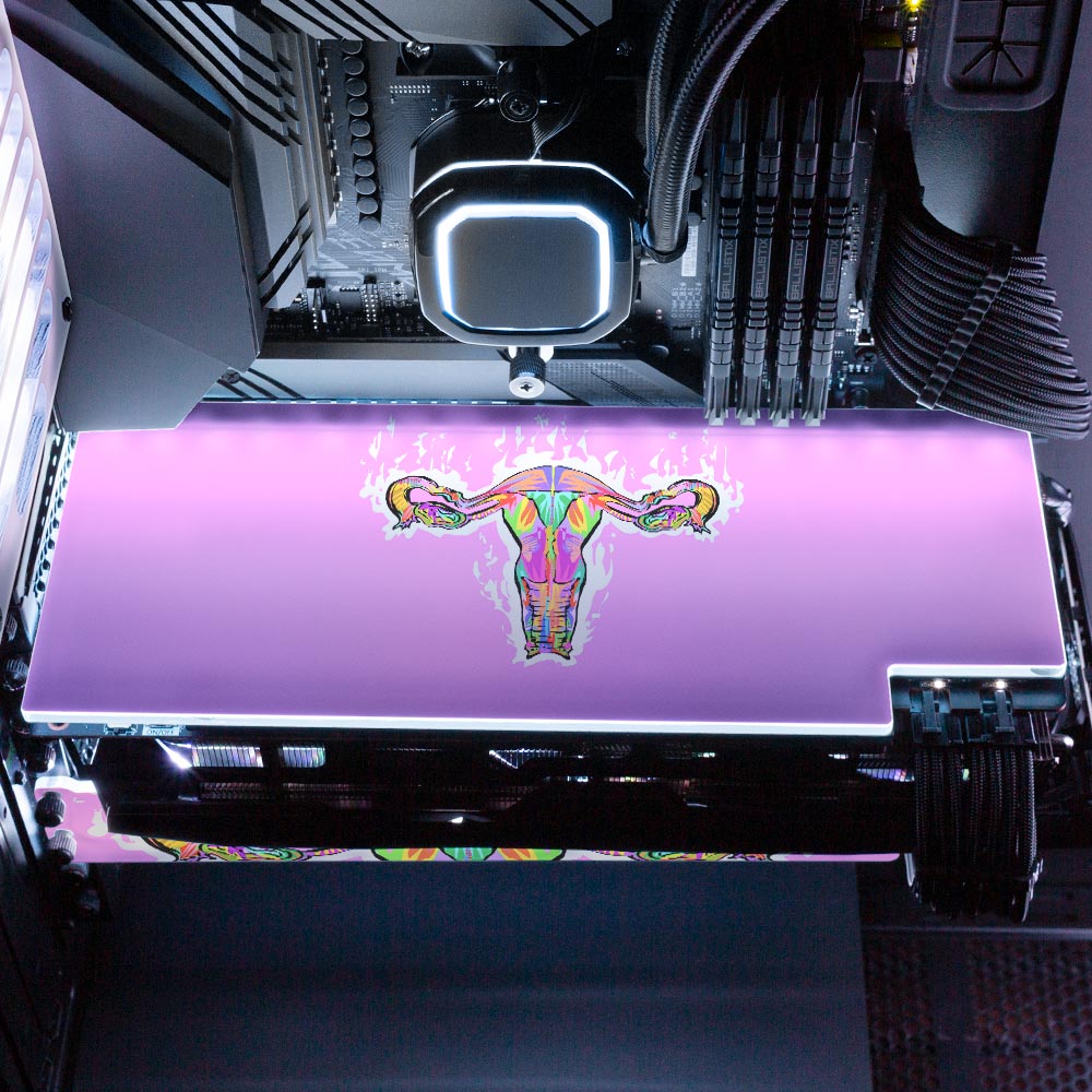 Ovariesdrome RGB GPU Backplate - Technodrome1 - V1Tech