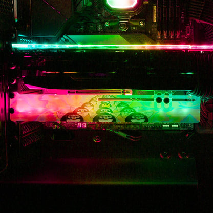 Party Vibes RGB GPU Supprt Bracket - Javilostcontrol - V1Tech