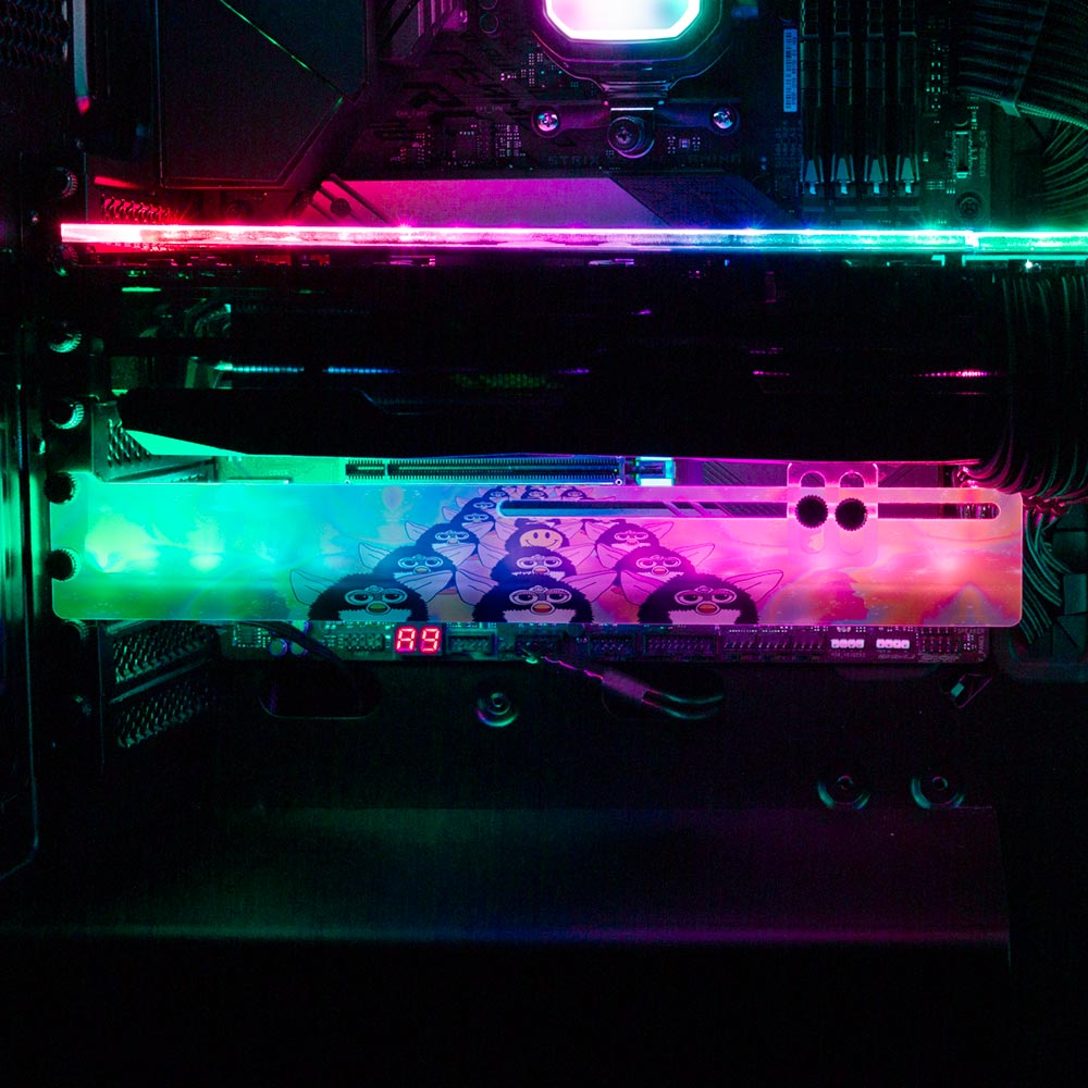 Party Vibes RGB GPU Supprt Bracket - Javilostcontrol - V1Tech