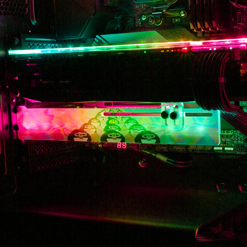 Party Vibes RGB GPU Supprt Bracket - Javilostcontrol - V1Tech