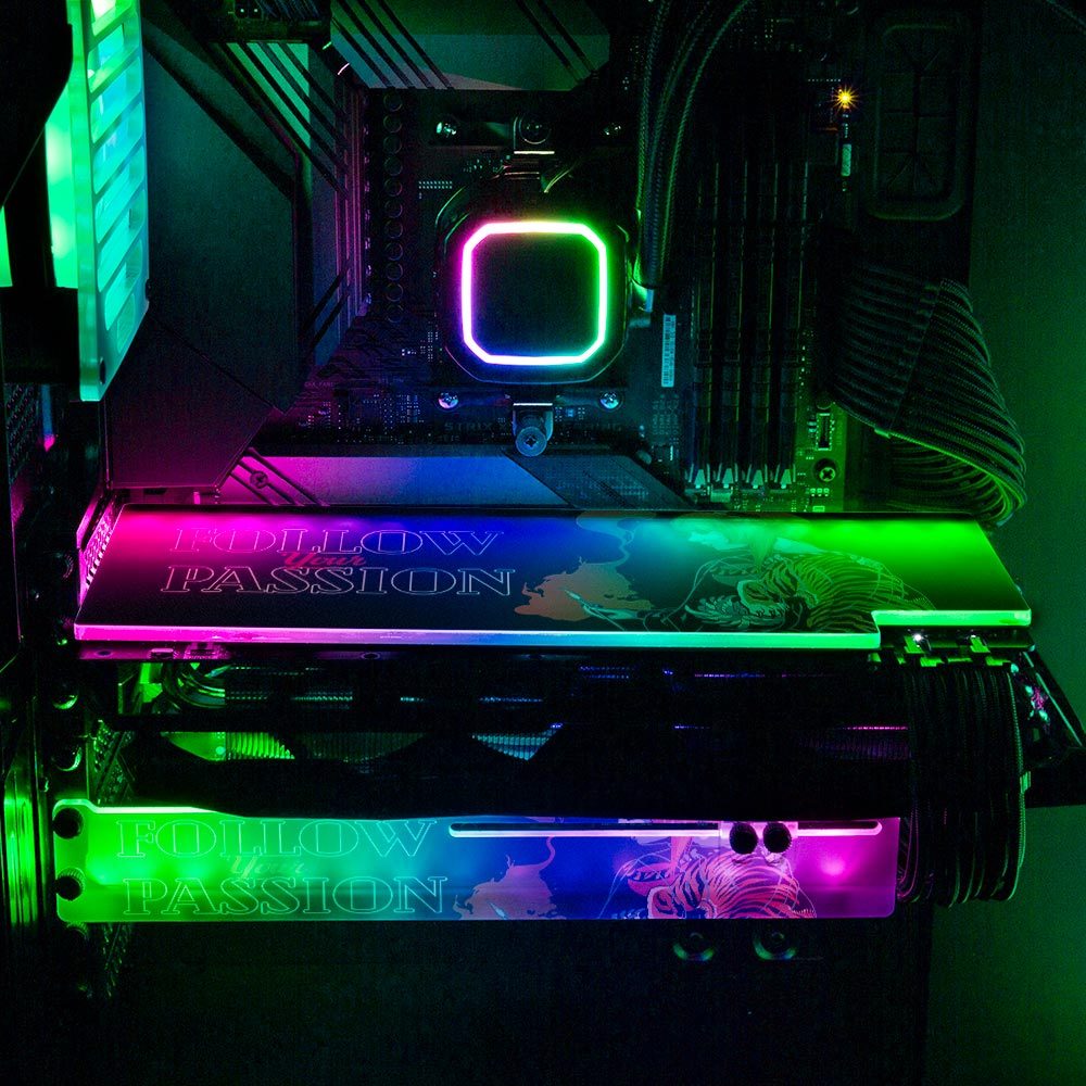 Passion Geisha RGB GPU Backplate - HeyMoonly - V1Tech