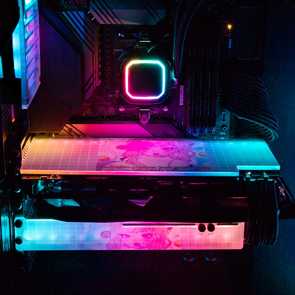 Pastel Aesthetic RGB GPU Backplate - YacilArt - V1Tech