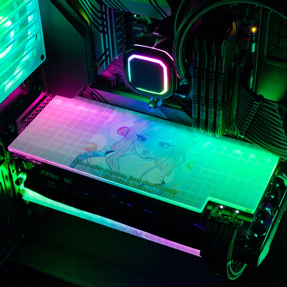 Pastel Aesthetic RGB GPU Backplate - YacilArt - V1Tech