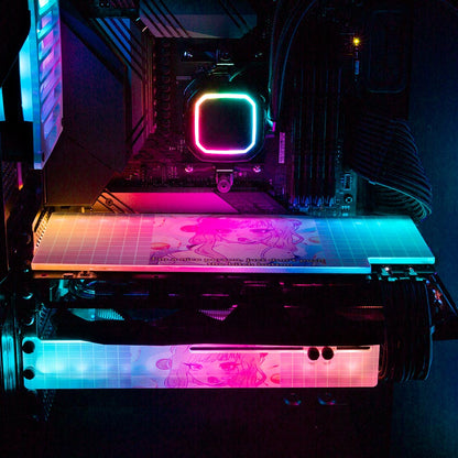 Pastel Aesthetic RGB GPU Support Bracket - YacilArt - V1Tech