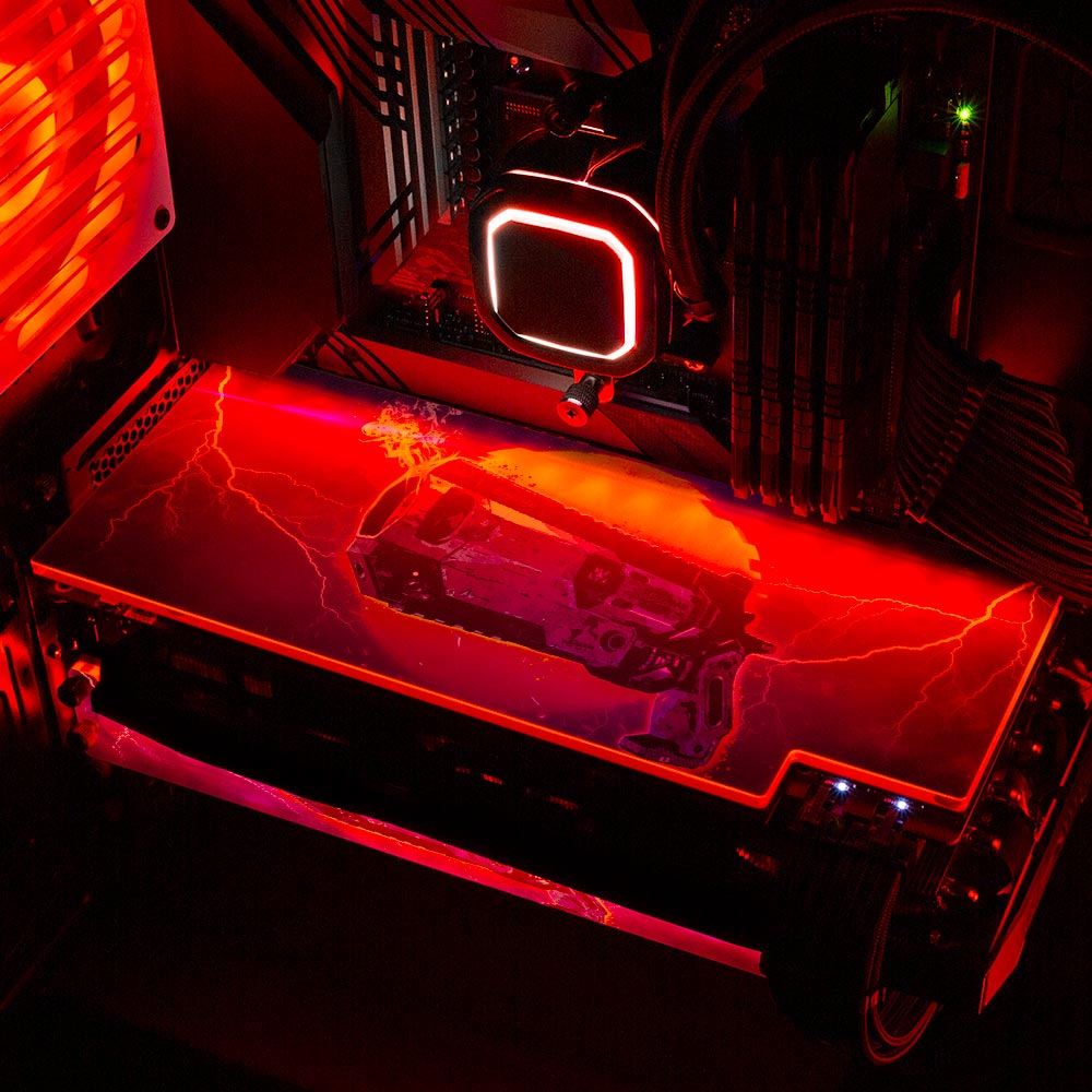 Pex Legends RGB GPU Backplate - Devil May Create - V1Tech