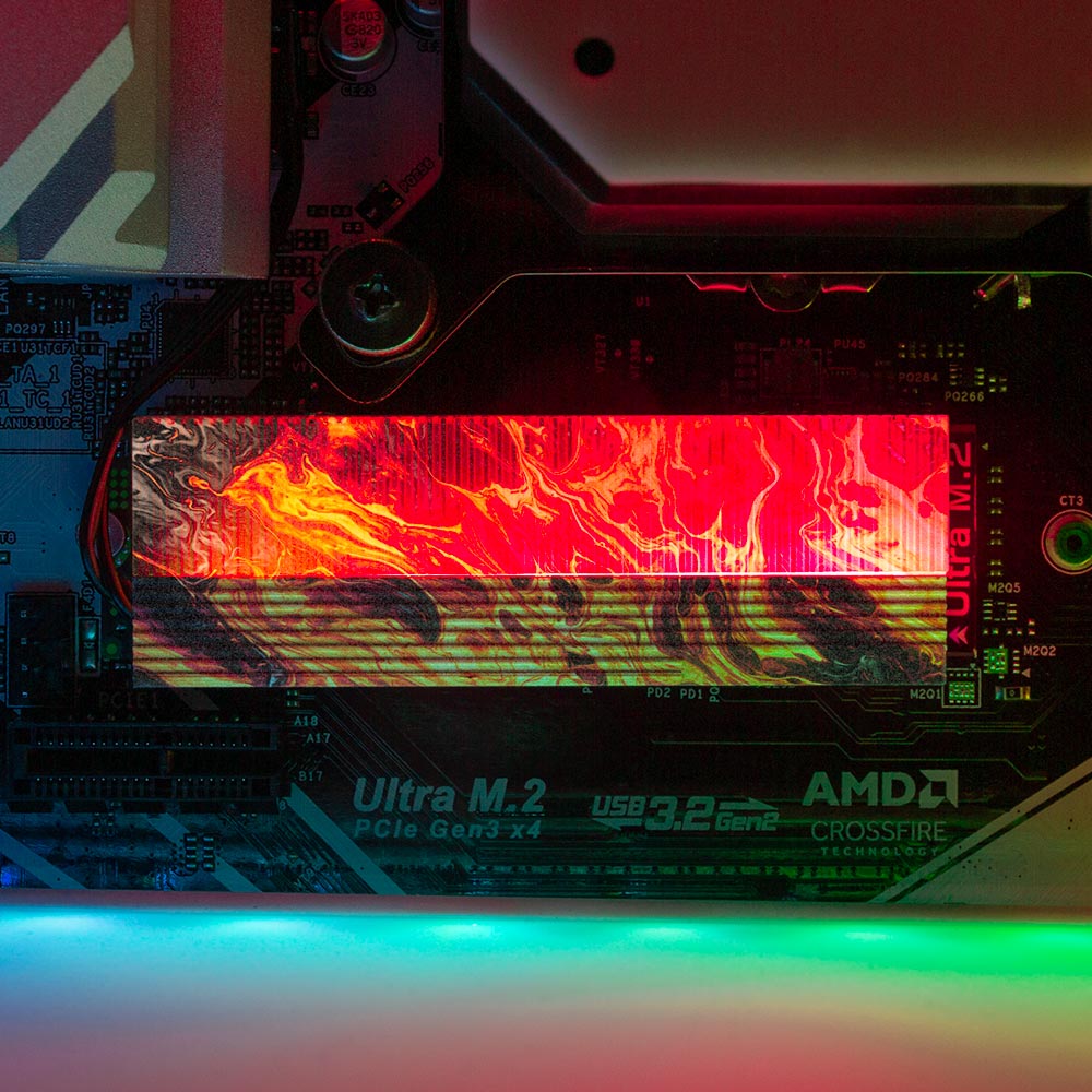 Phoenix M.2 Heatsink Cover with ARGB Lighting - Geoglyser - V1Tech