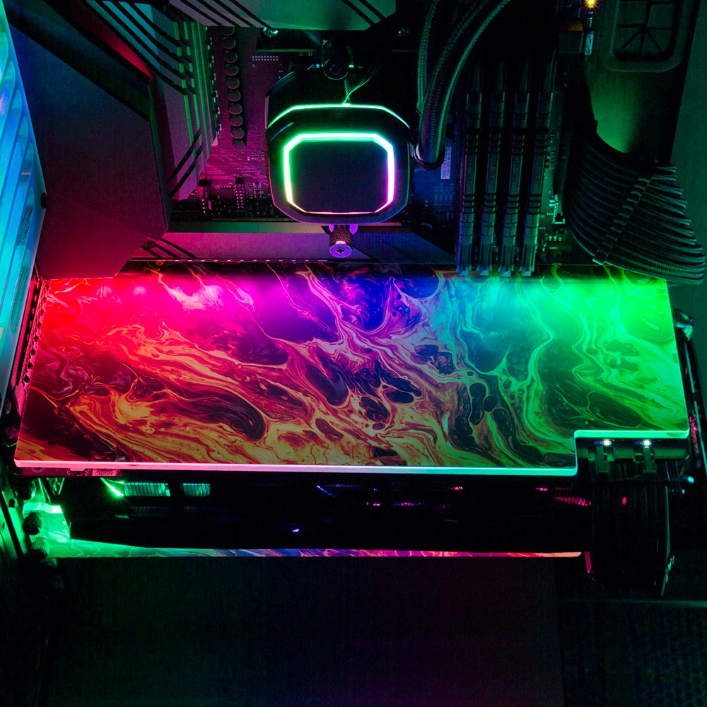 Phoenix RGB GPU Backplate - Geoglyser - V1Tech