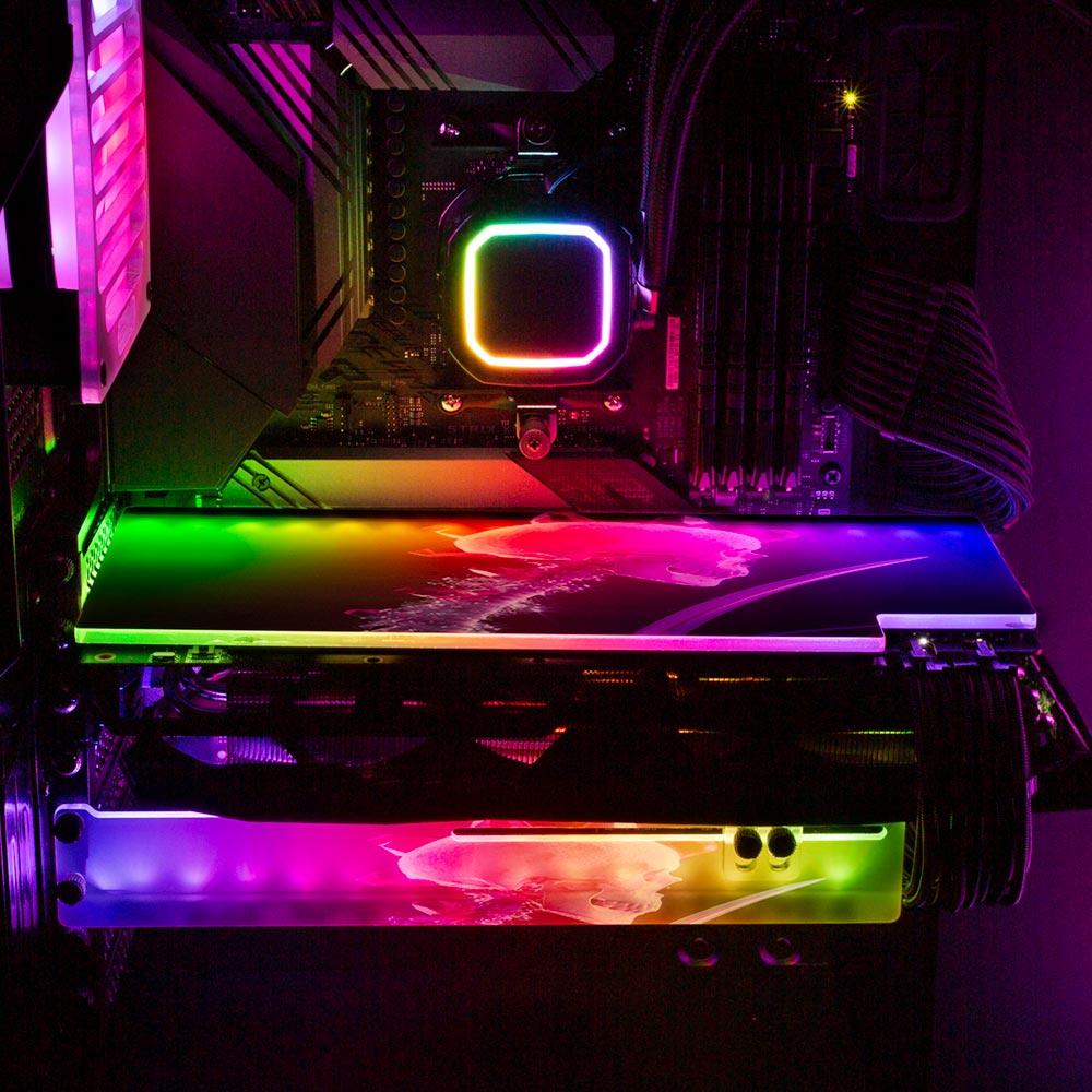 Photosynthesis RGB GPU Support Bracket - Itwasleo - V1Tech