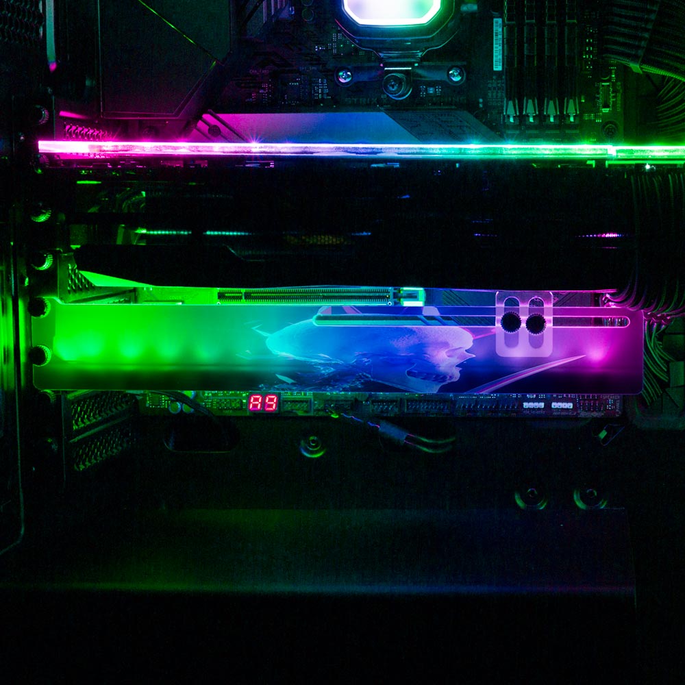 Photosynthesis RGB GPU Support Bracket - Itwasleo - V1Tech