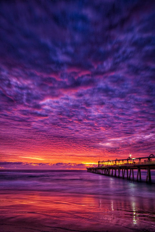 Pier Sunrise Plexi Glass Wall Art - Ben Mulder Photography - V1 Tech