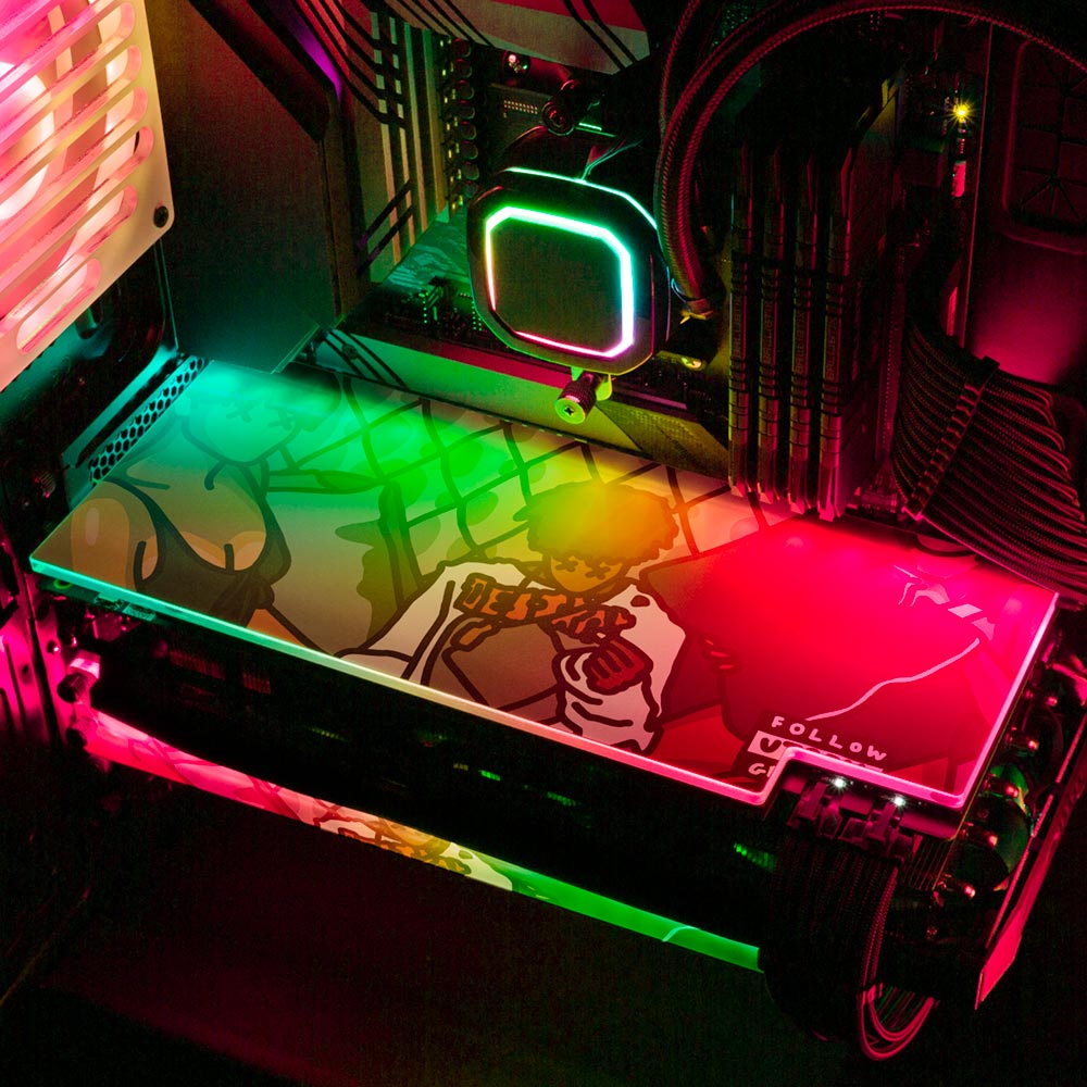 Pillow Fight RGB GPU Backplate - Utopia Graphix - V1Tech