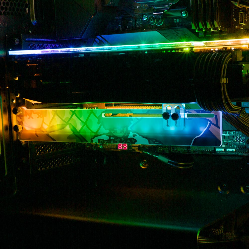 Pillow Fight RGB GPU Support Bracket - Utopia Graphix - V1Tech