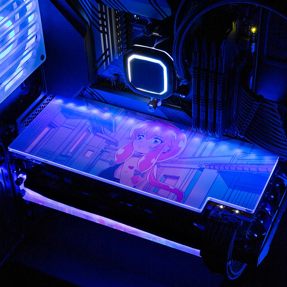 Pink Aesthetic RGB GPU Backplate - YacilArt - V1Tech