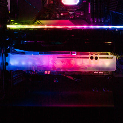 Pink Aesthetic RGB GPU Support Bracket - YacilArt - V1Tech