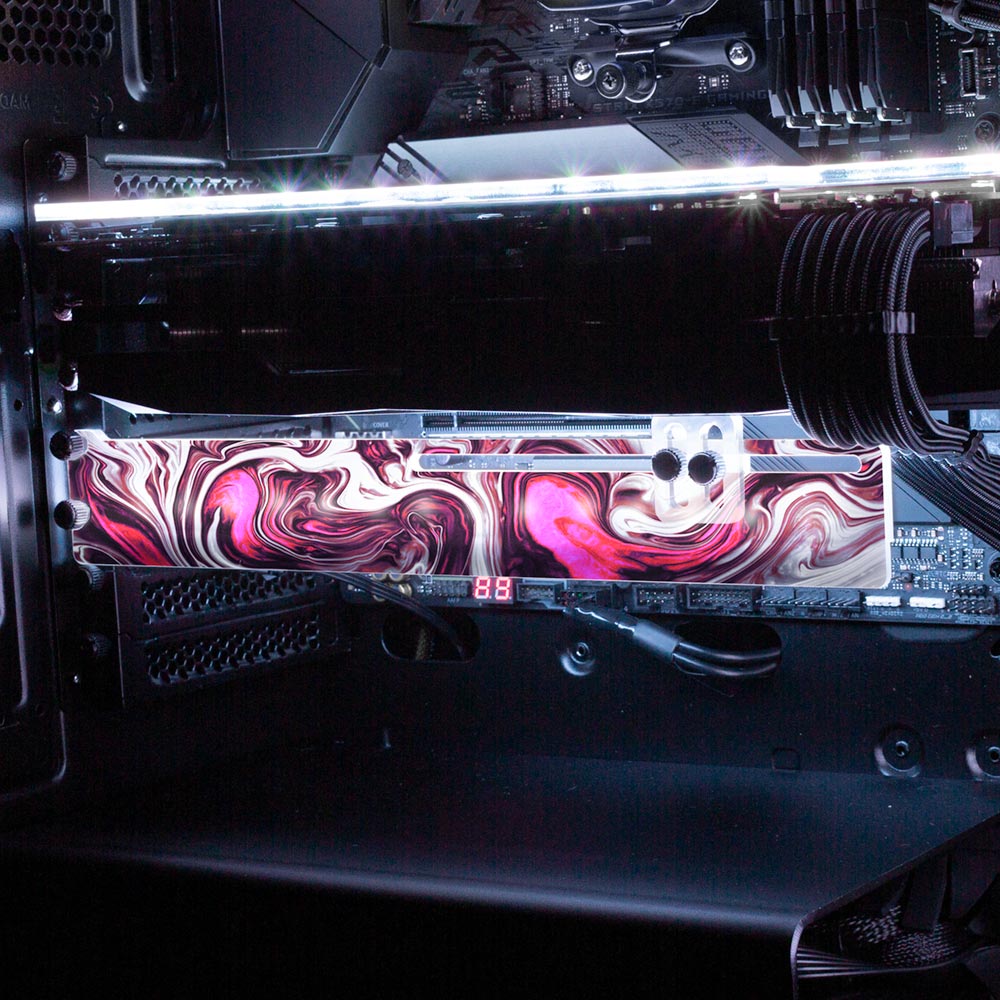 Pink Dreams RGB GPU Support Bracket - Geoglyser - V1Tech